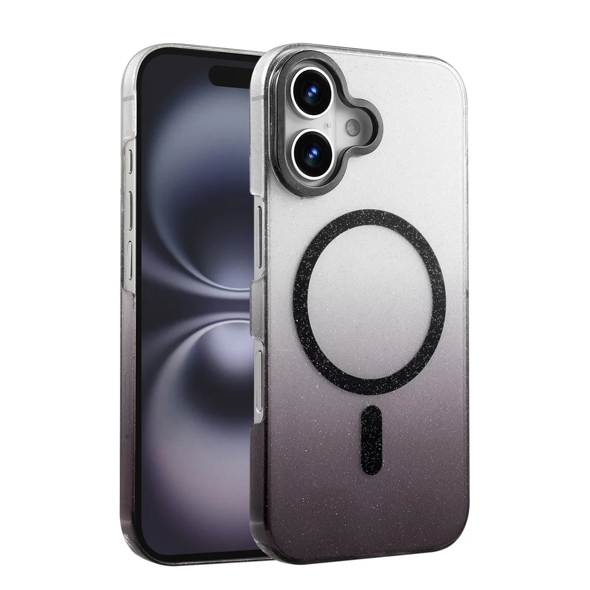 iPhone 16 Plus Glossy Magsafe Kapak - Siyah