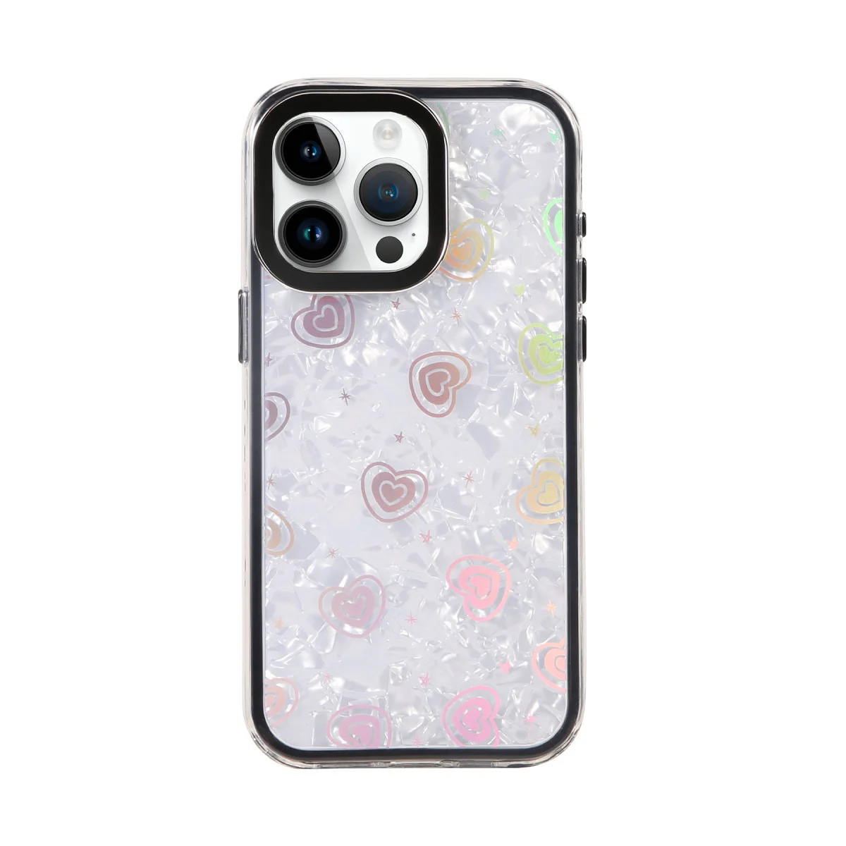 iPhone 15 Pro Lumi Desenli Kapak - Siyah