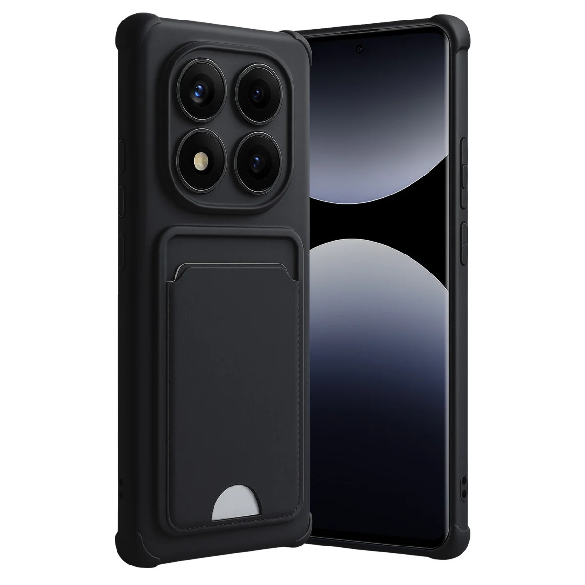 Redmi Note 14 Pro Plus Kelvin Kartvizitli Silikon - Siyah
