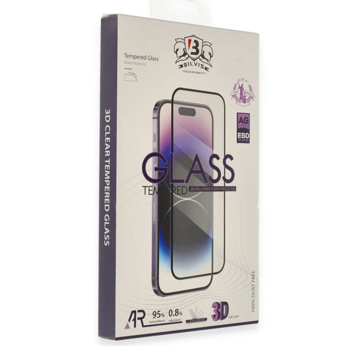 iPhone 17 Air Bilvis 3D Cam Ekran Koruyucu - Siyah