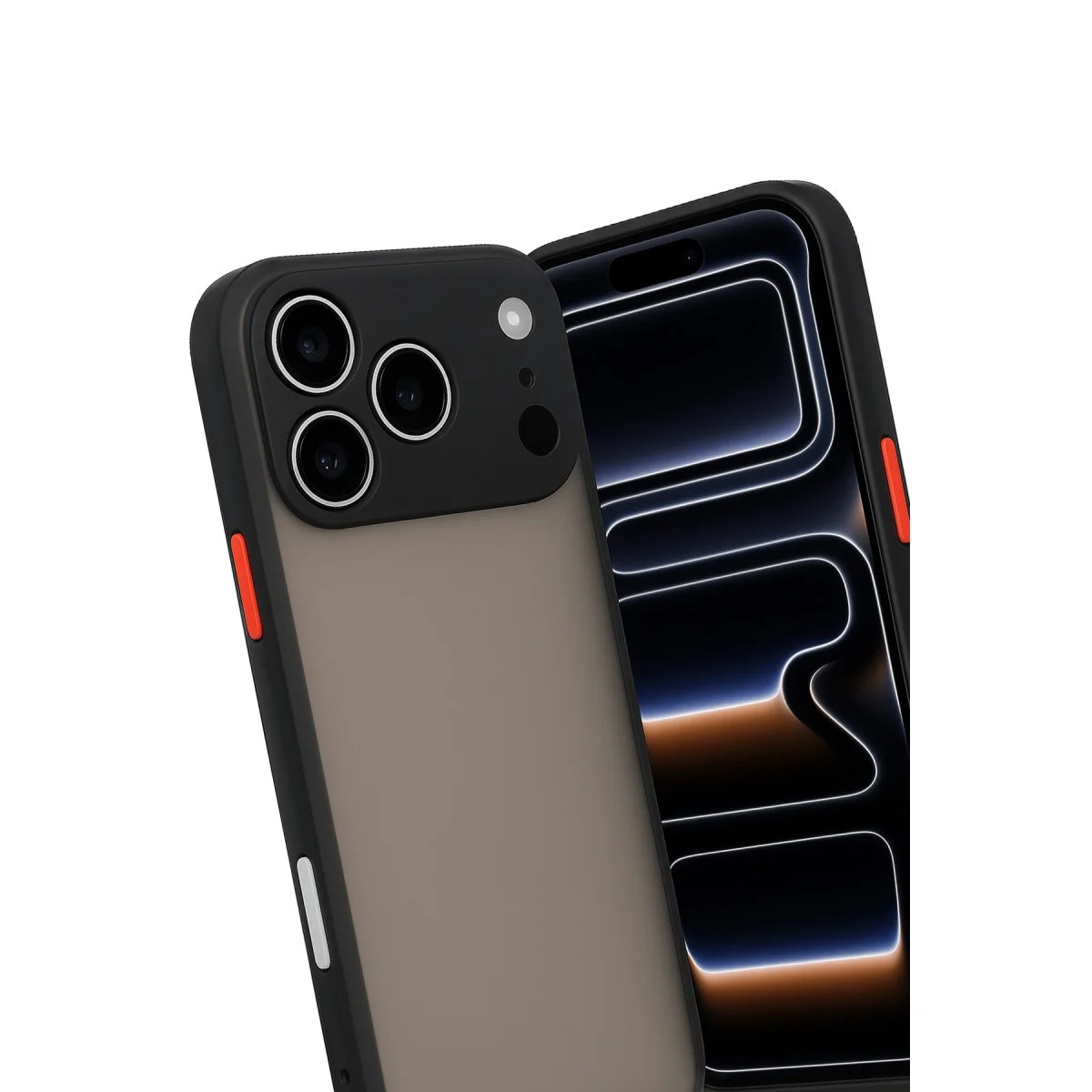 iPhone 17 Pro Kılıf Montreal Silikon Kapak - Siyah
