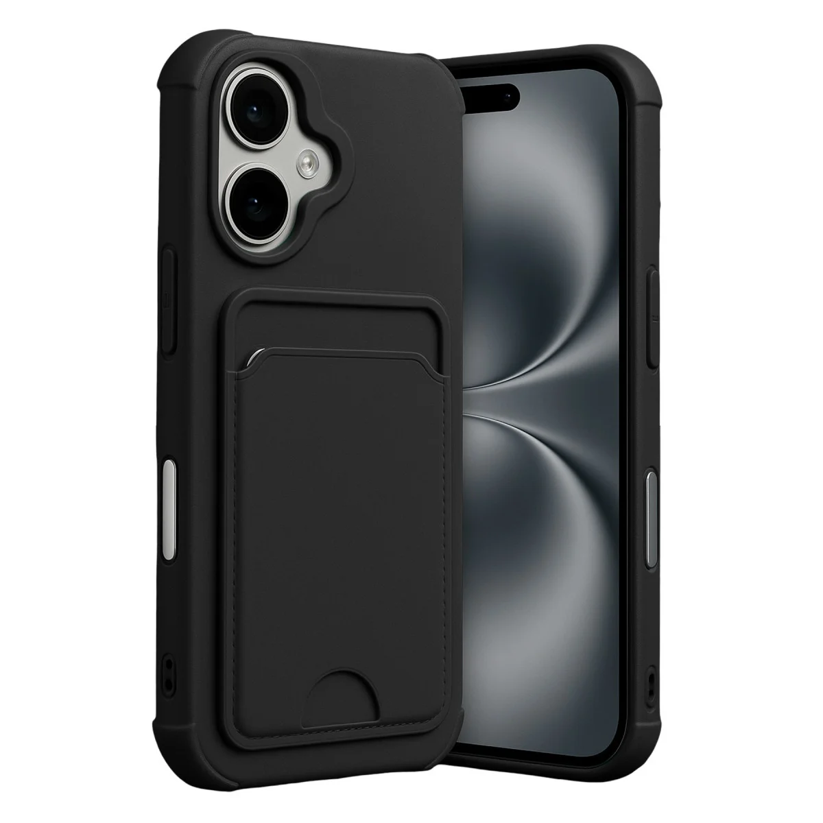 iPhone 17 Kelvin Kartvizitli Silikon - Siyah