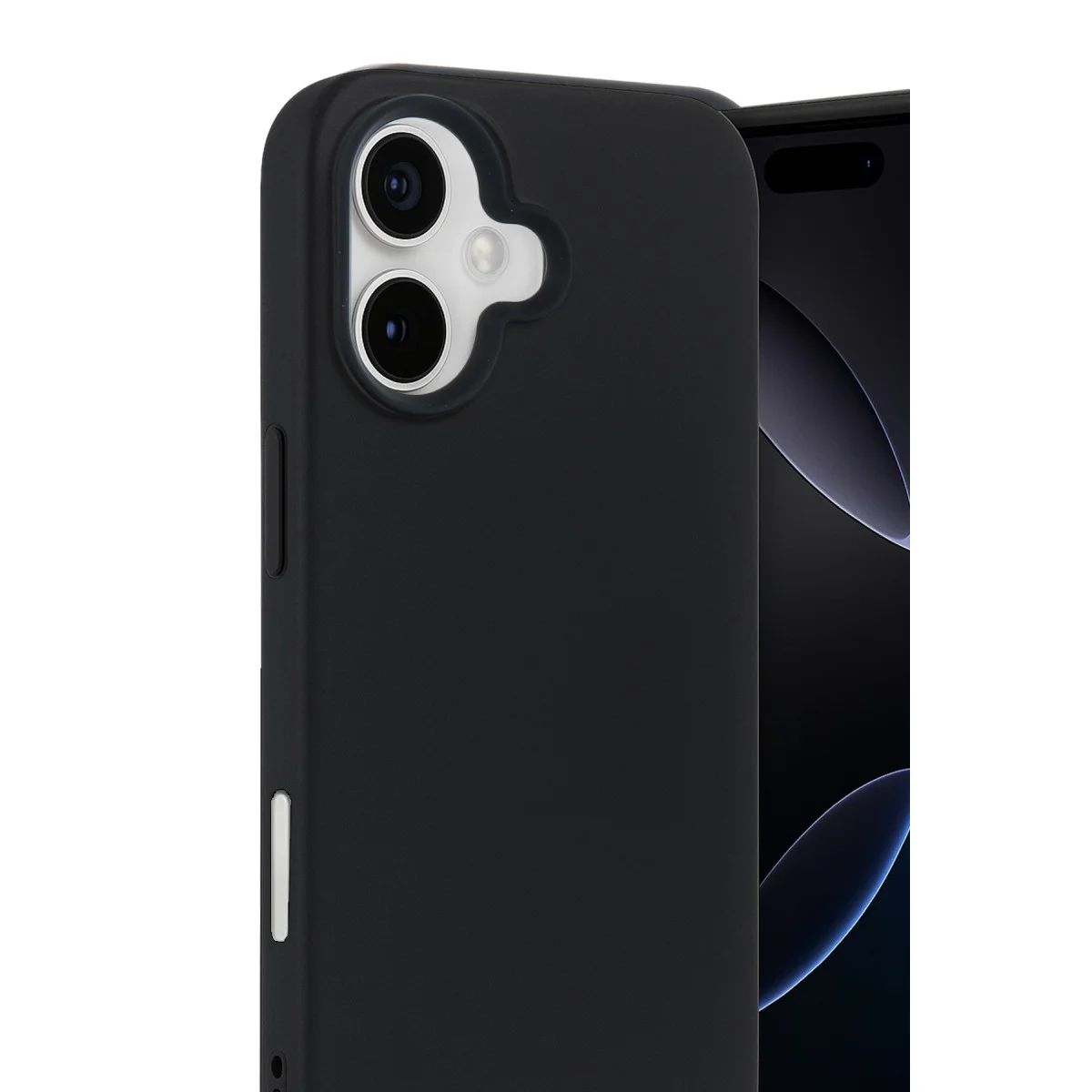 iPhone 17 Nano içi Kadife Silikon - Siyah