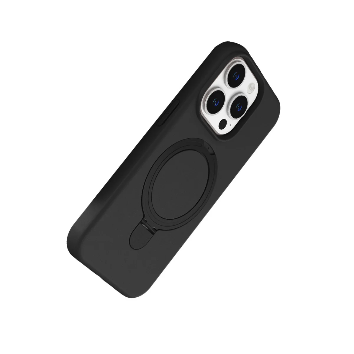 iPhone 14 Pro Max Regal Magsafe Standlı Kapak - Siyah