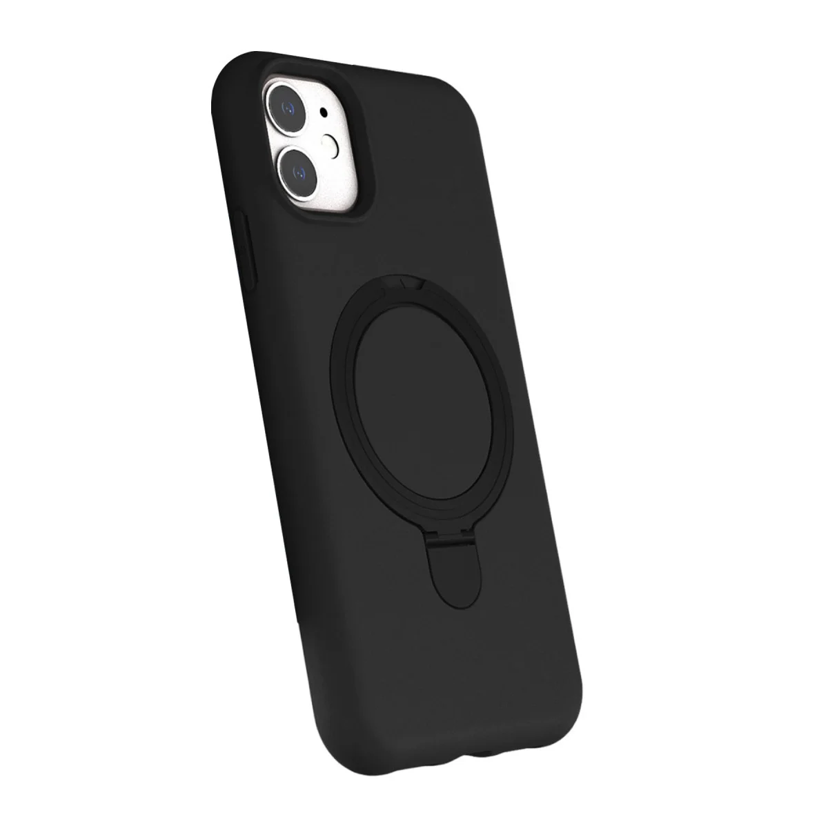 iPhone 11 Regal Magsafe Standlı Kapak - Siyah