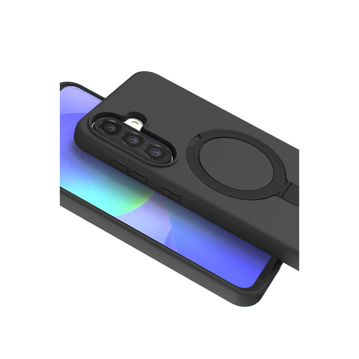 Galaxy A36 Regal Magsafe Standlı Kapak - Siyah