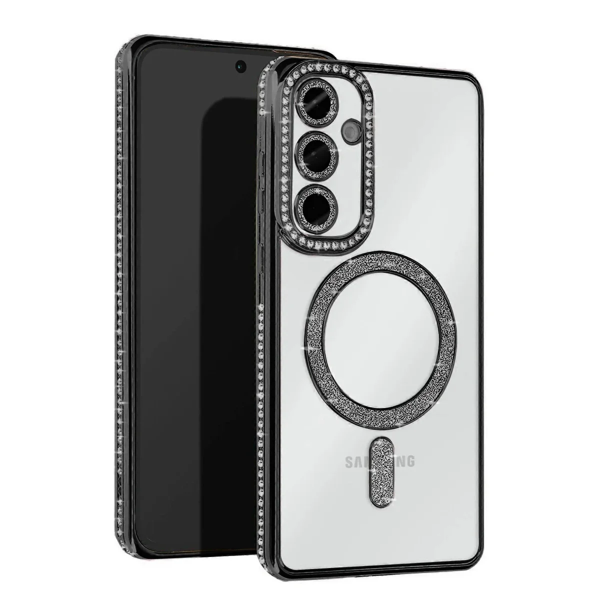 Galaxy S23 FE Joke Simli Magneticsafe Kılıf - Siyah
