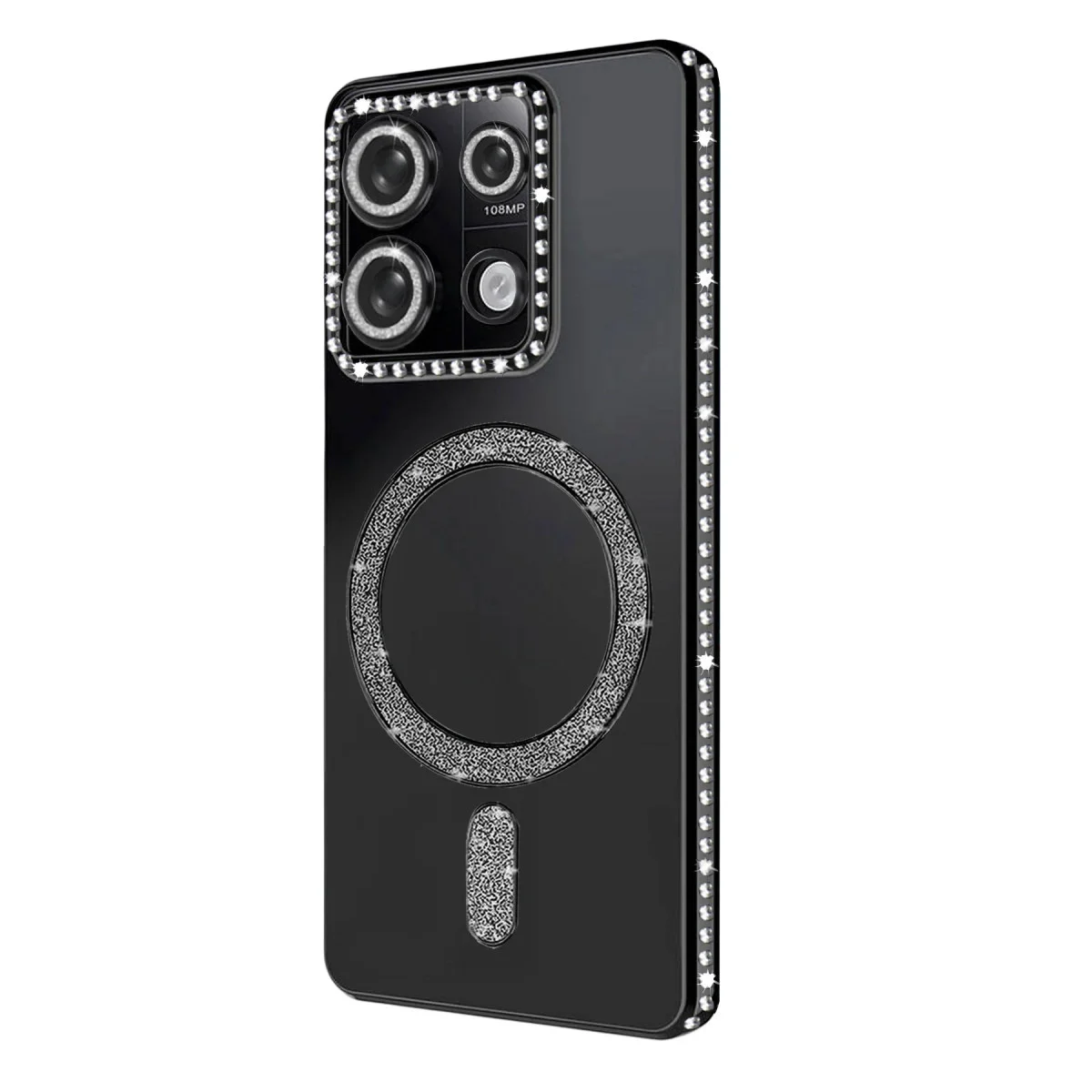 Redmi 13C Joke Simli Magneticsafe Kılıf - Siyah