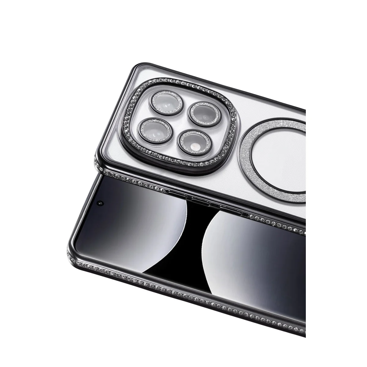 Redmi Note 14 Pro 4G Joke Simli Magneticsafe Kılıf - Siyah