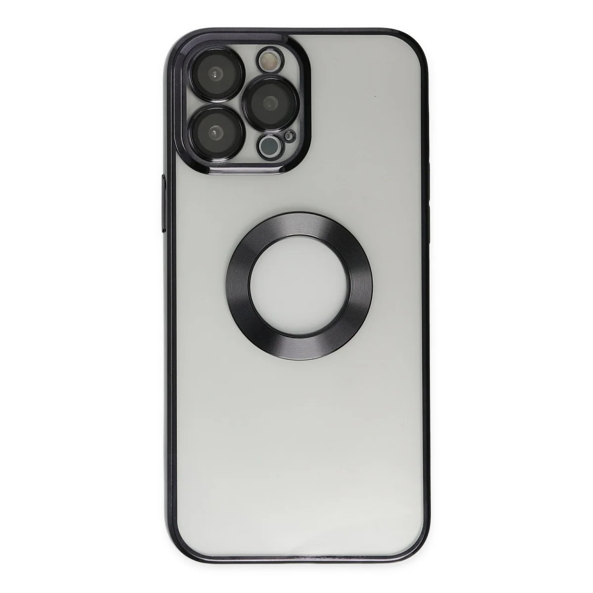 iPhone 13 Pro Kılıf Slot Silikon - Siyah