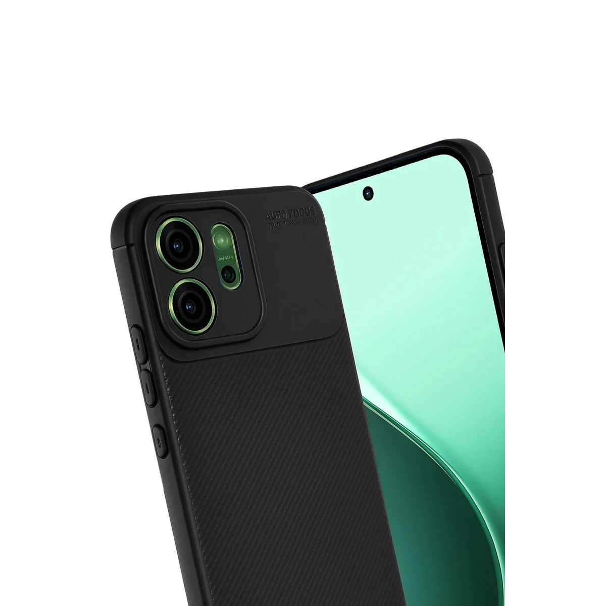 Reno 14 Auto Focus Karbon Kapak - Siyah