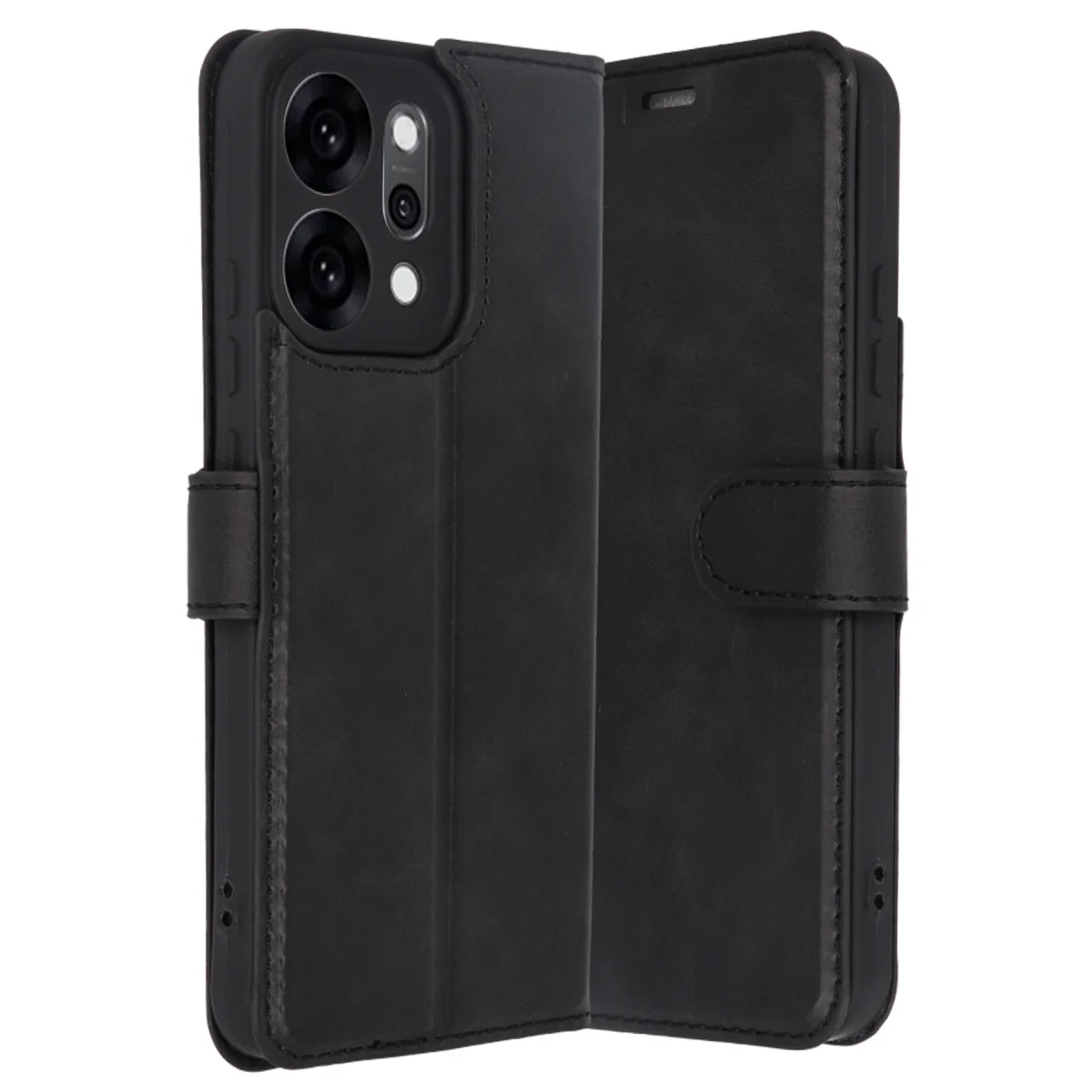 Reno 14 Trend S Plus Kapaklı Kılıf - Siyah