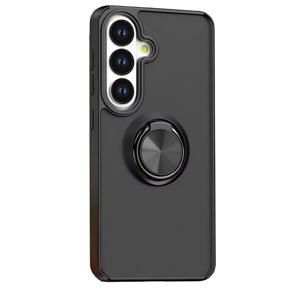 Galaxy S26 Plus Montreal Yüzüklü Silikon Kapak - Siyah