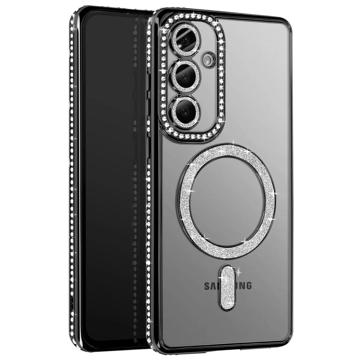Galaxy A37 5G Joke Simli Magneticsafe Kılıf - Siyah