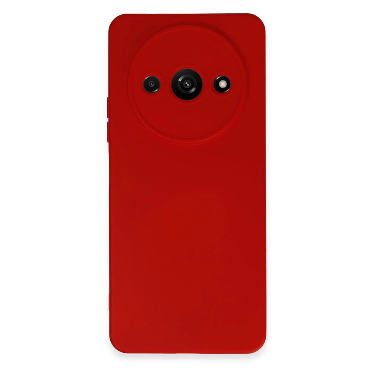 Redmi A3 4G Kılıf Nano içi Kadife Silikon - Kırmızı