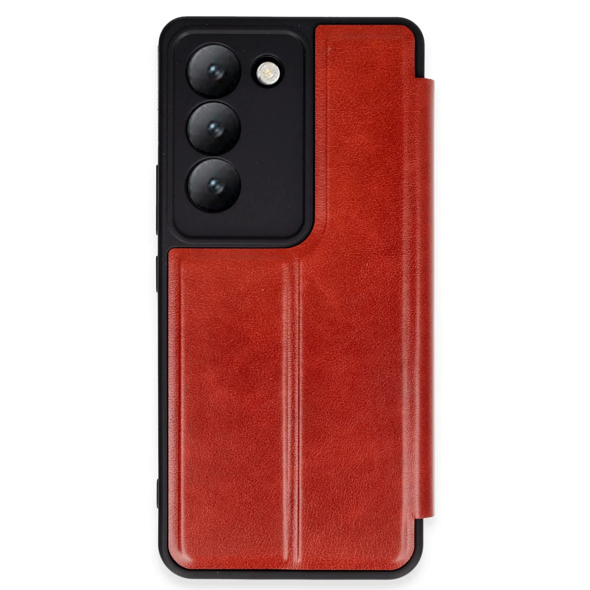 V30 Lite 4G Kılıf Flip Cover - Kırmızı
