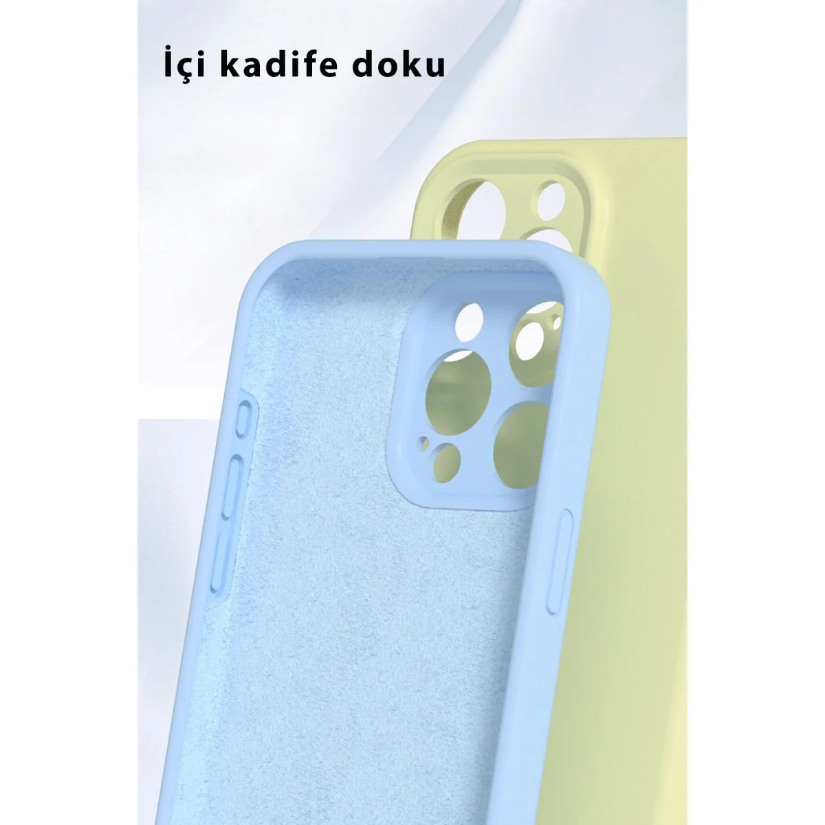 iPhone 16 Pro Kılıf Nano içi Kadife Silikon - Kırmızı