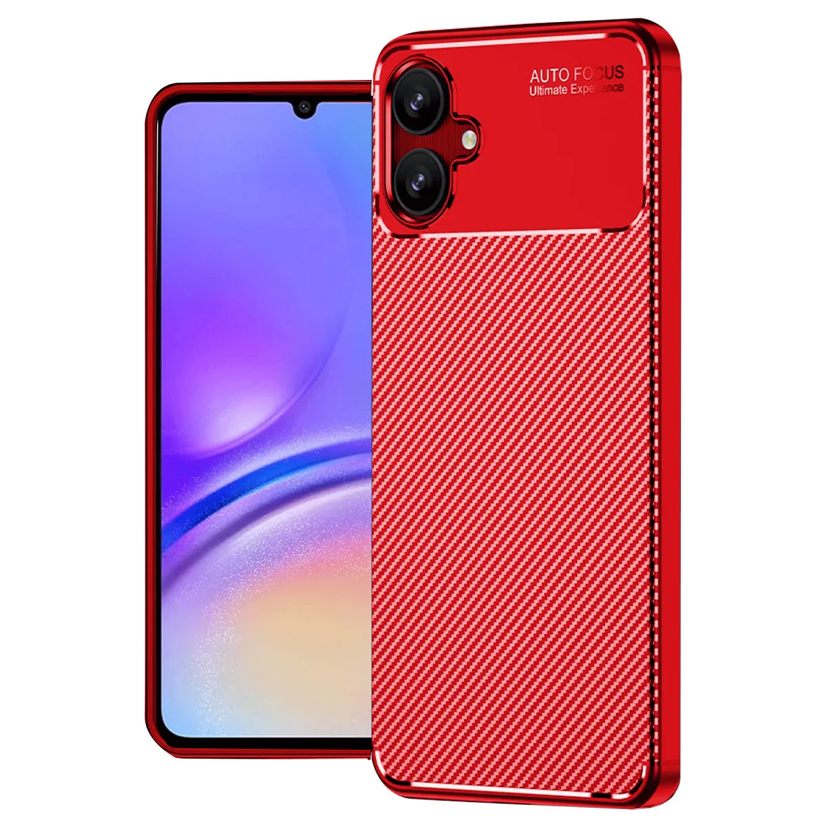 Galaxy A06 Kılıf Auto Focus Karbon Kapak - Kırmızı