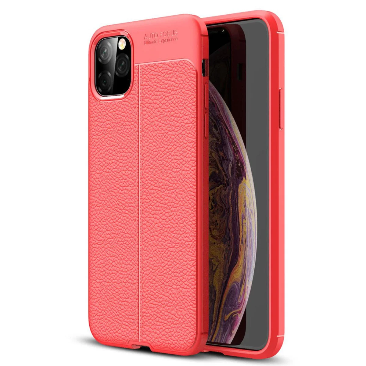 iPhone 11 Pro Max Kılıf Auto Focus Kapak - Kırmızı