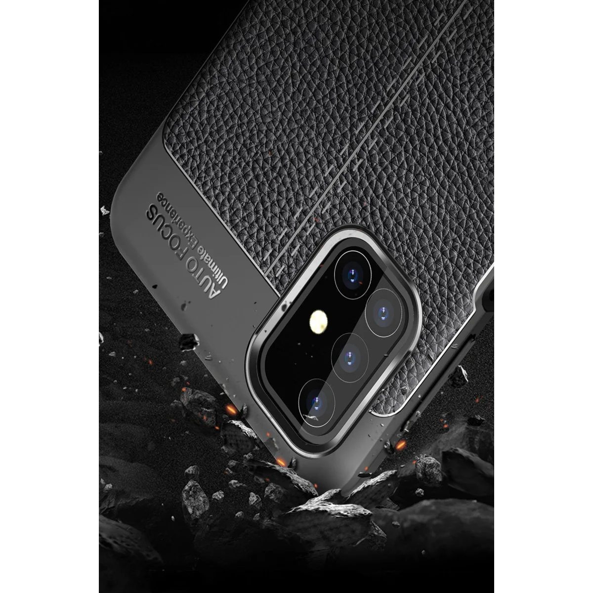 Galaxy M31S Kılıf Auto Focus Kapak - Kırmızı