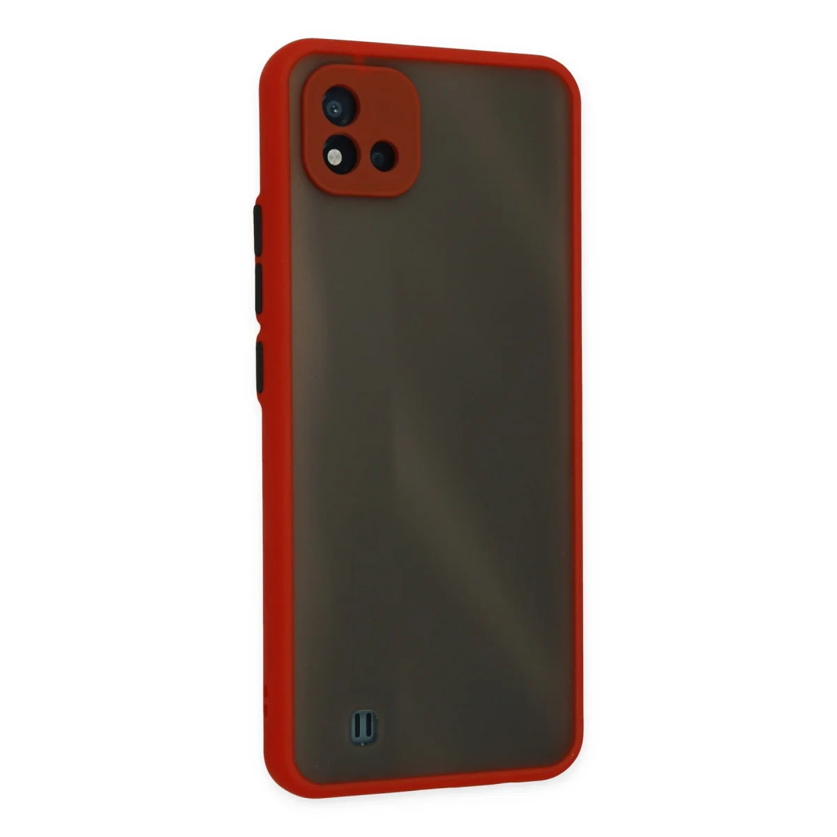 Realme C11 2021 Kılıf Montreal Silikon Kapak - Kırmızı