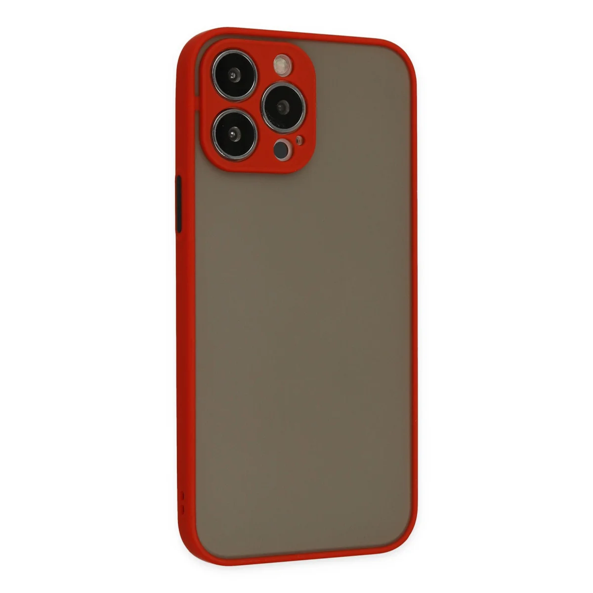 iPhone 13 Pro Kılıf Montreal Silikon Kapak - Kırmızı