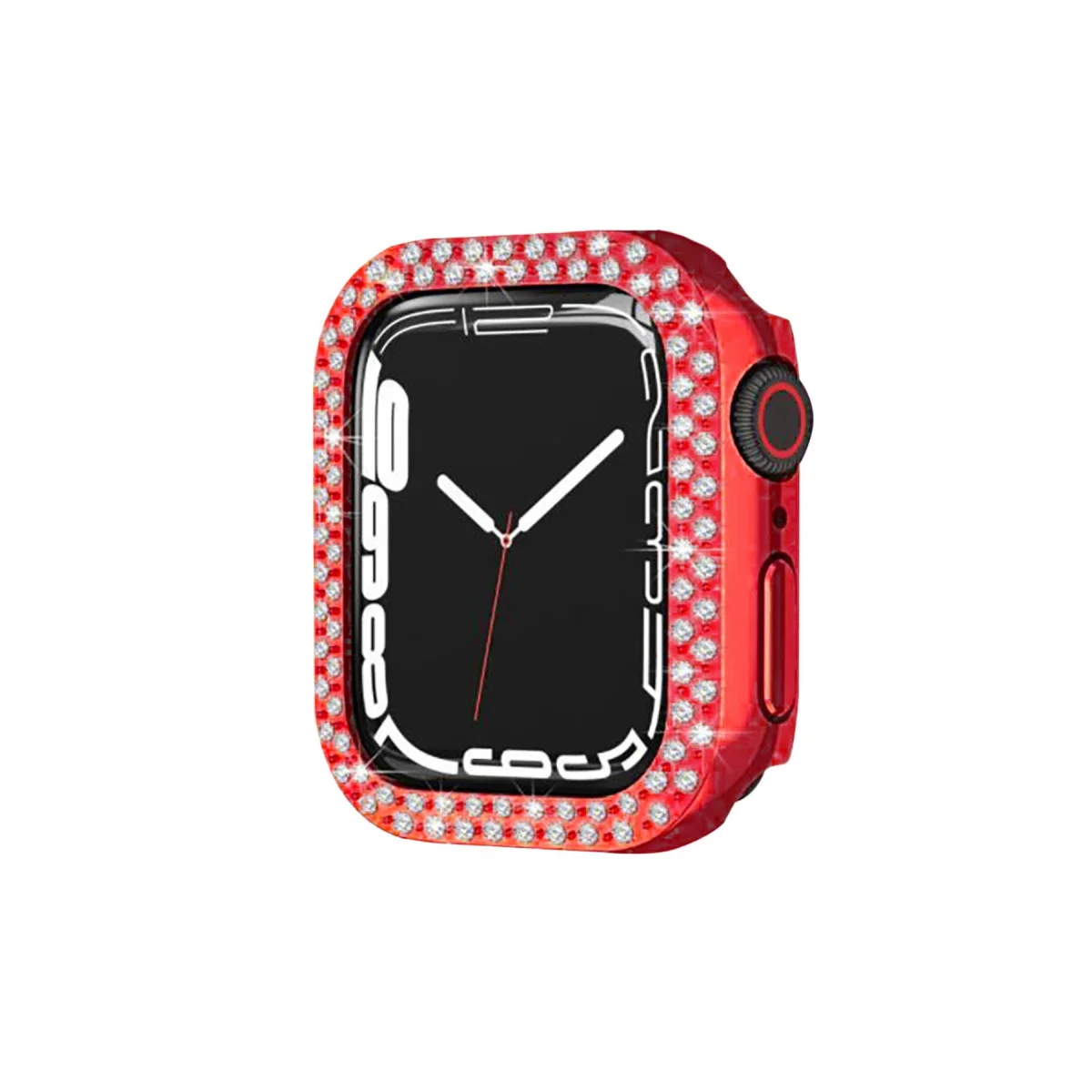 Watch 44mm Taşlı Kasa - Kırmızı