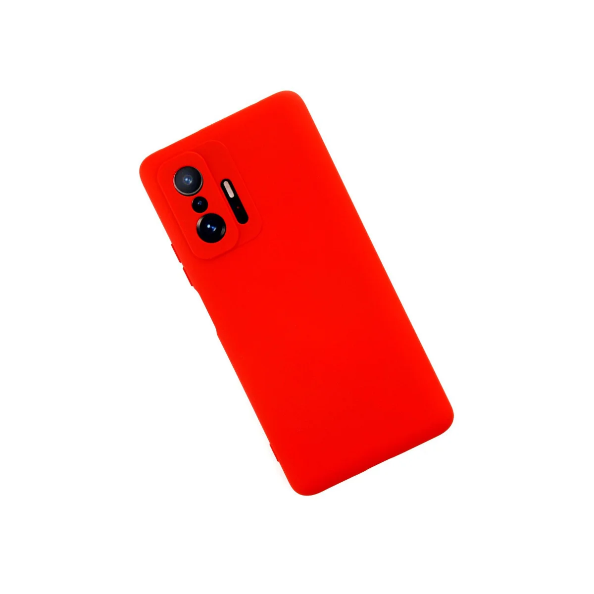 Mi 11T Pro Kılıf Nano içi Kadife Silikon - Kırmızı