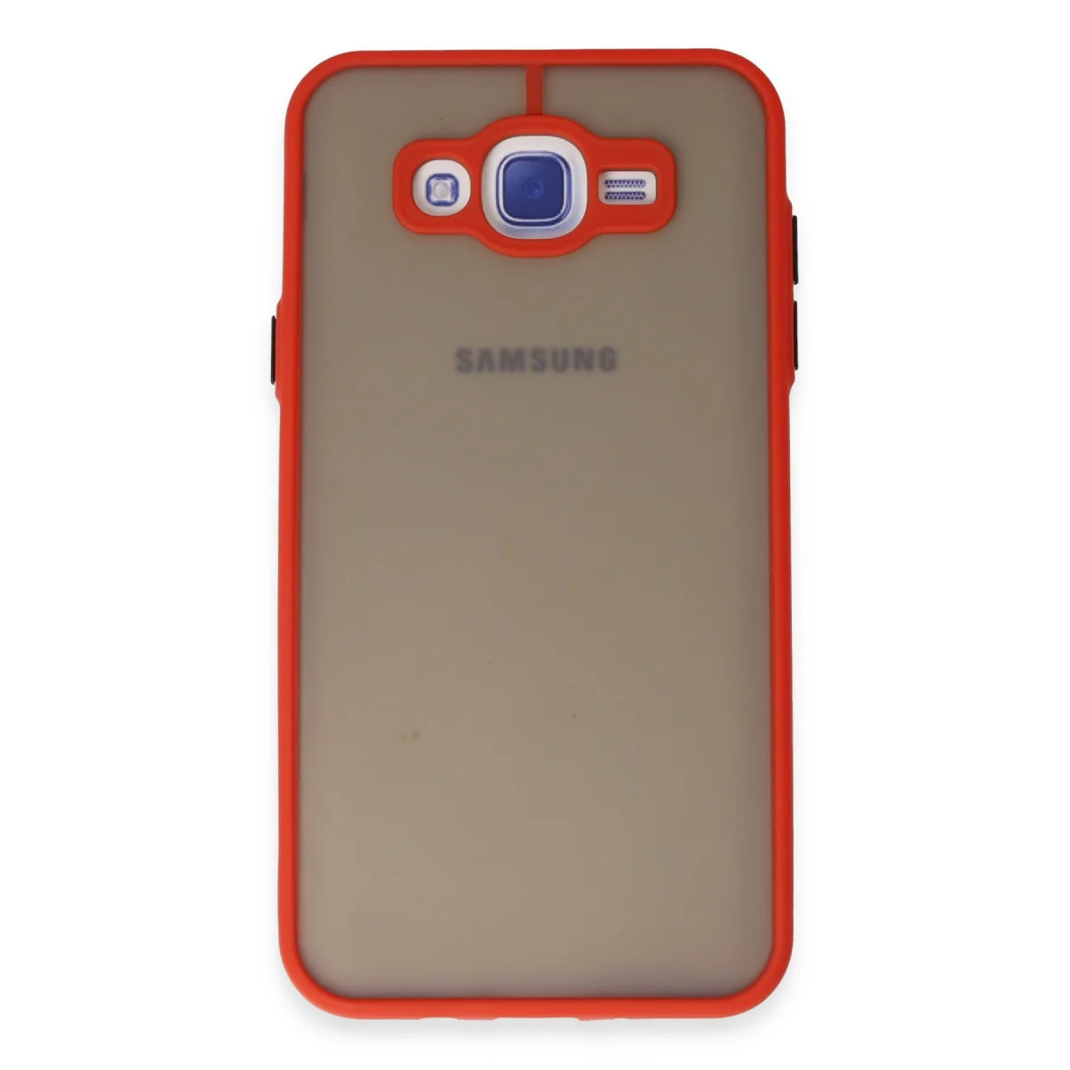 Galaxy J7 Kılıf Montreal Silikon Kapak - Kırmızı