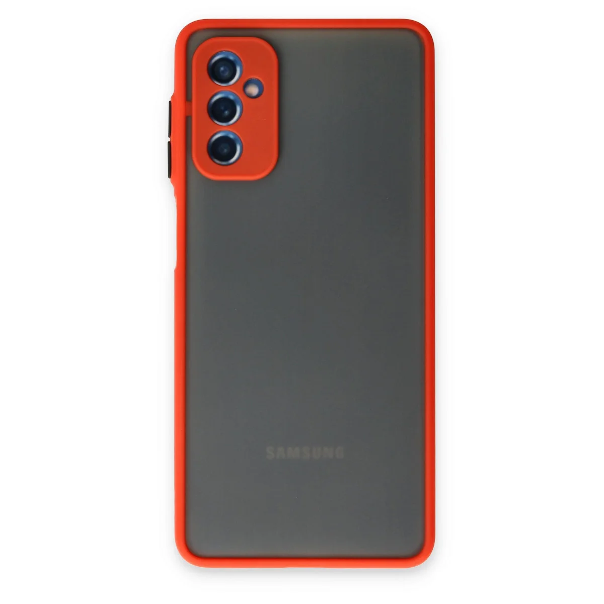 Galaxy M52 5G Kılıf Montreal Silikon Kapak - Kırmızı