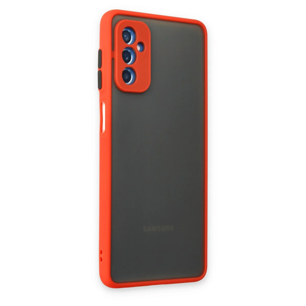 Galaxy M52 5G Kılıf Montreal Silikon Kapak - Kırmızı