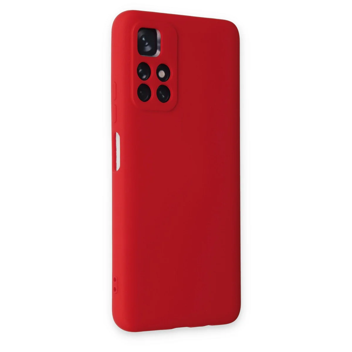 Redmi Note 11T Kılıf Nano içi Kadife Silikon - Kırmızı