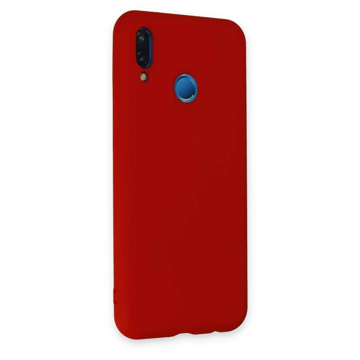 P20 Lite Kılıf Nano içi Kadife Silikon - Kırmızı