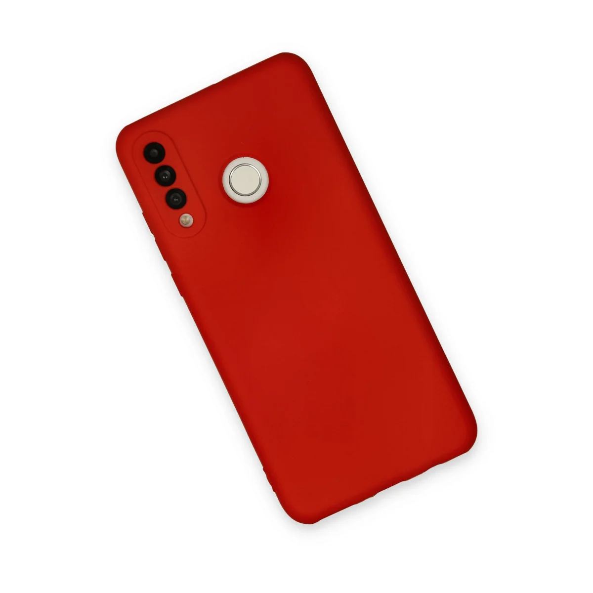 P30 Lite Kılıf Nano içi Kadife Silikon - Kırmızı