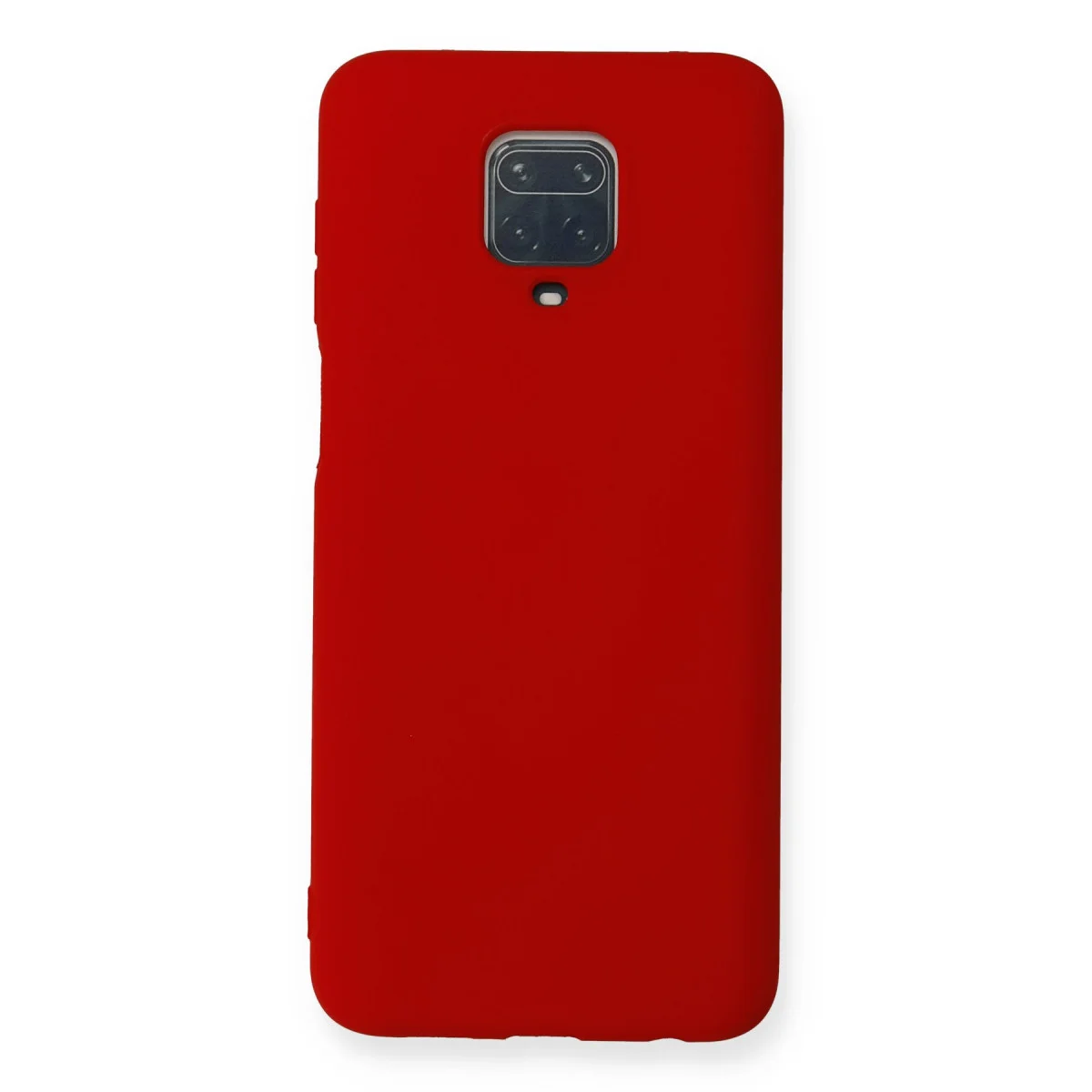 Redmi Note 9 Pro Kılıf Nano içi Kadife Silikon - Kırmızı