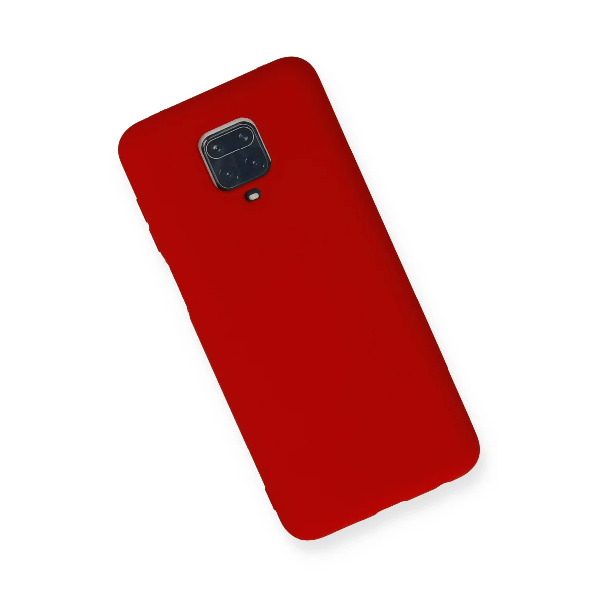 Redmi Note 9 Pro Kılıf Nano içi Kadife Silikon - Kırmızı