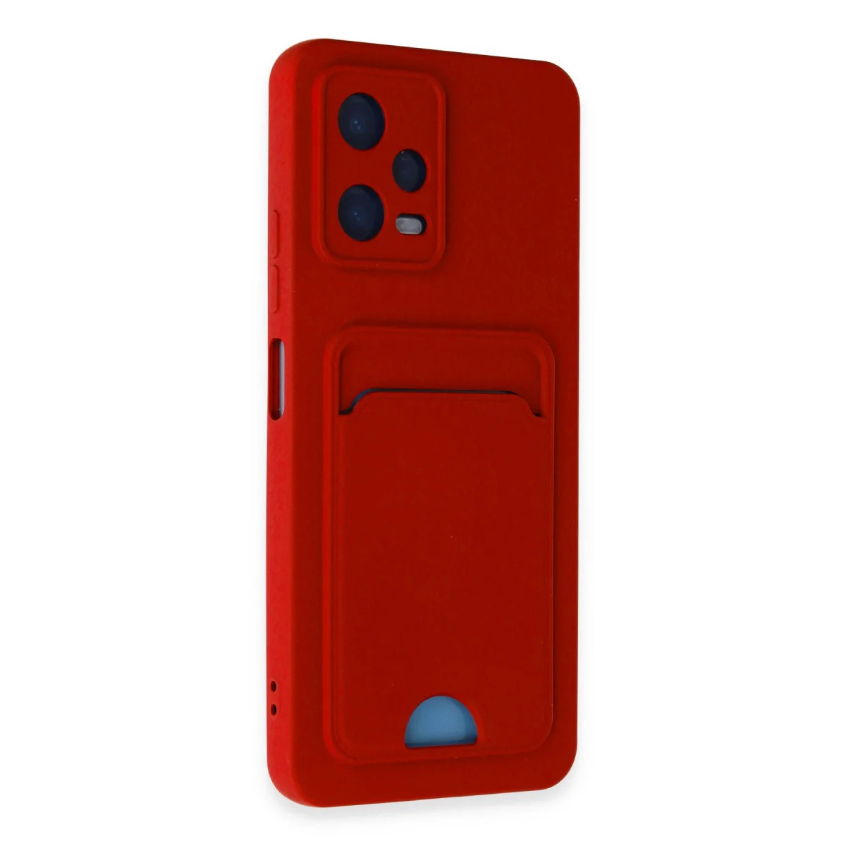 Redmi Note 12 4G Kılıf Kelvin Kartvizitli Silikon - Kırmızı