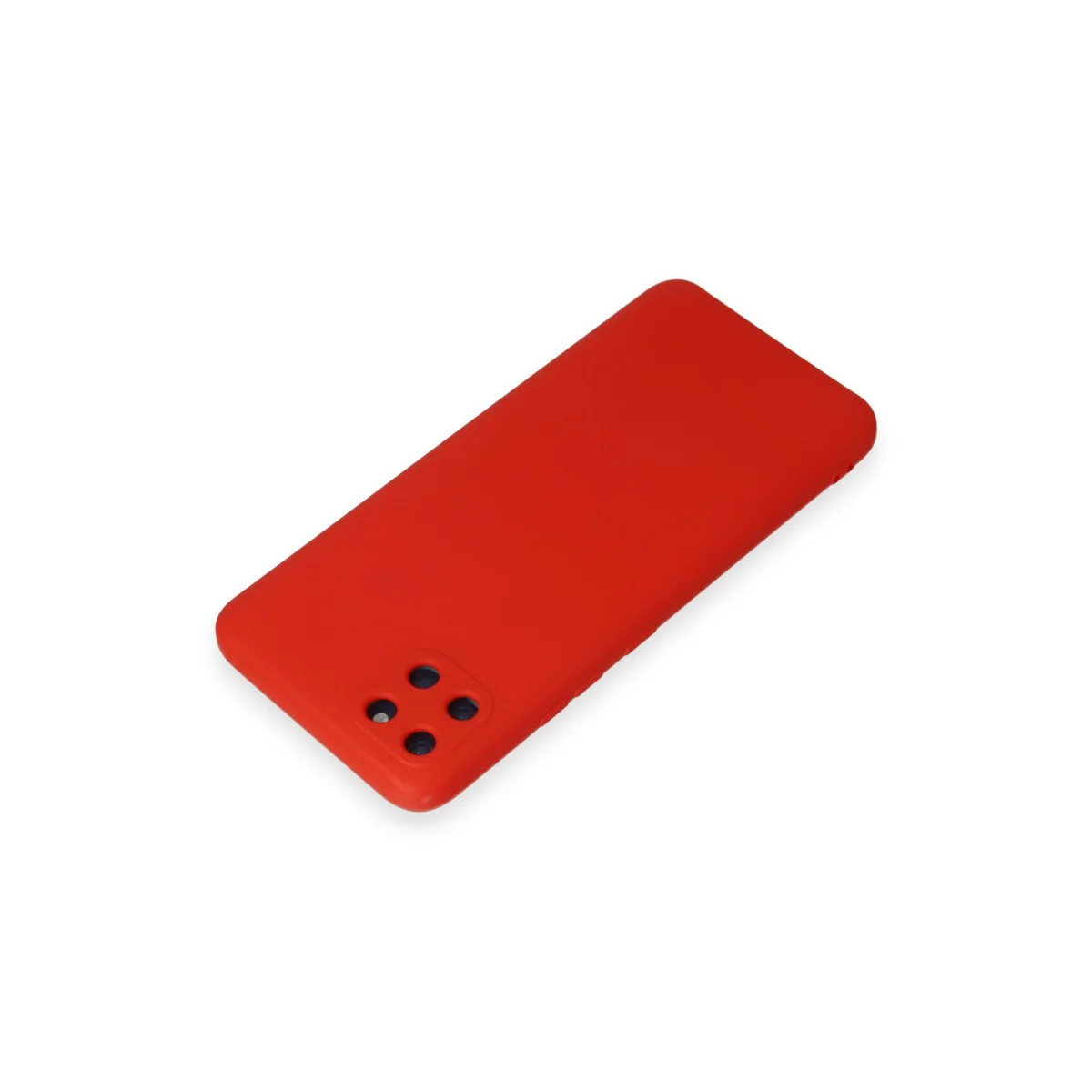 Realme C11 Kılıf Nano içi Kadife Silikon - Kırmızı