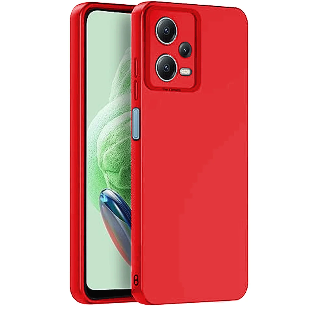Redmi Note 12 Pro 5G Kılıf Nano içi Kadife Silikon - Kırmızı