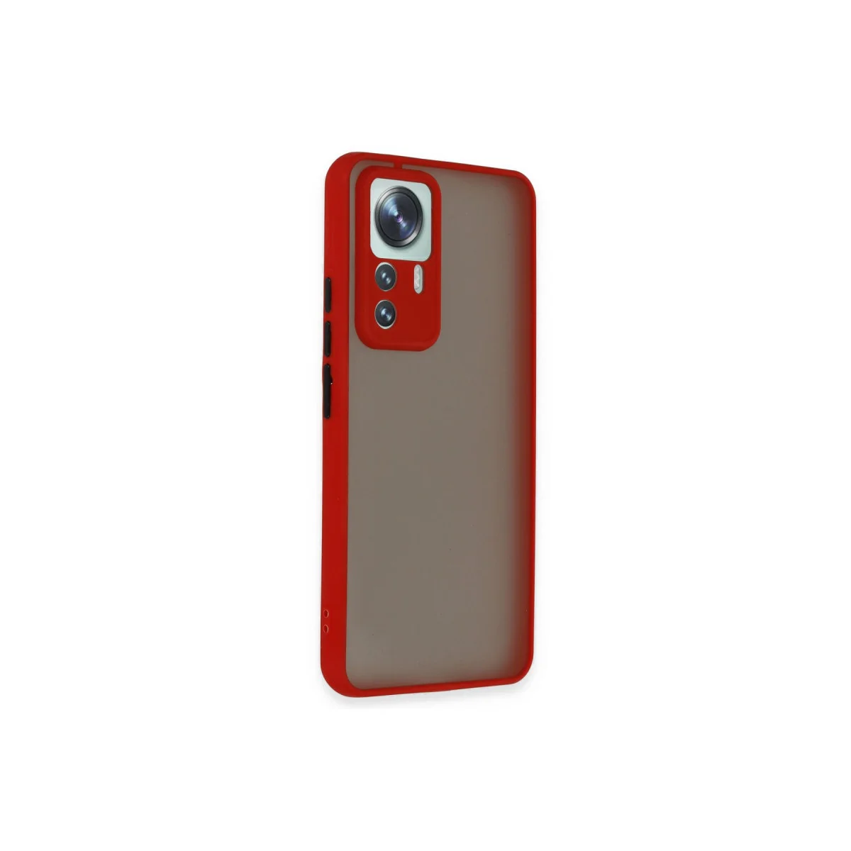 Mi 12T Pro Kılıf Montreal Silikon Kapak - Kırmızı