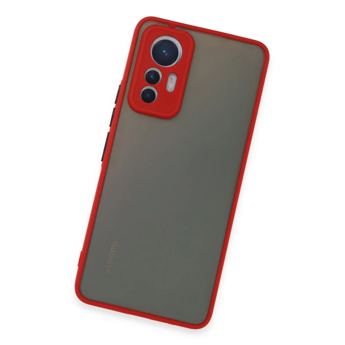 Mi 12 Lite Kılıf Montreal Silikon Kapak - Kırmızı