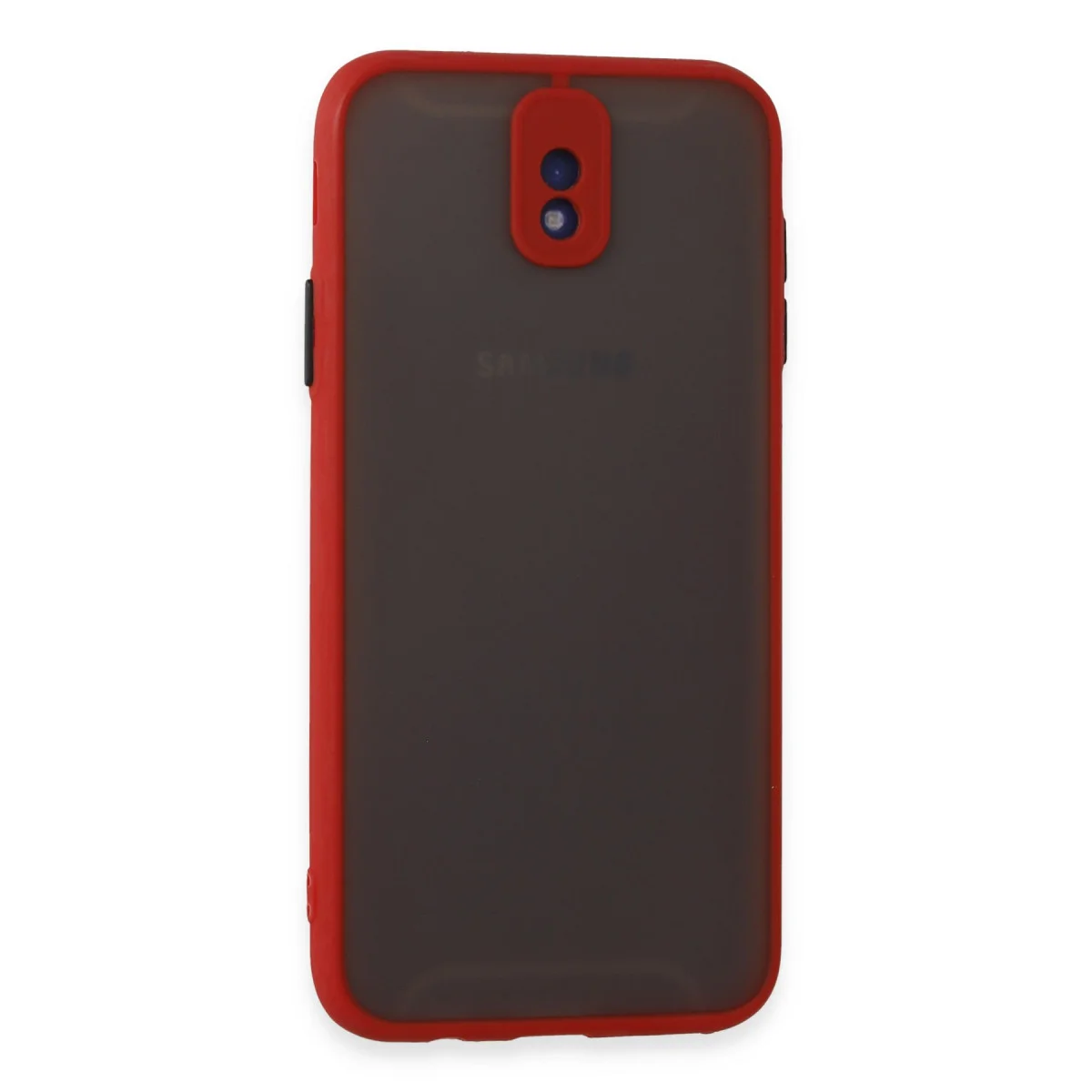 Galaxy J7 Pro / J730 Kılıf Montreal Silikon Kapak - Kırmızı