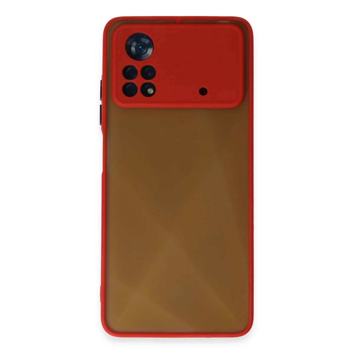Poco X4 Pro 5G Kılıf Montreal Silikon Kapak - Kırmızı