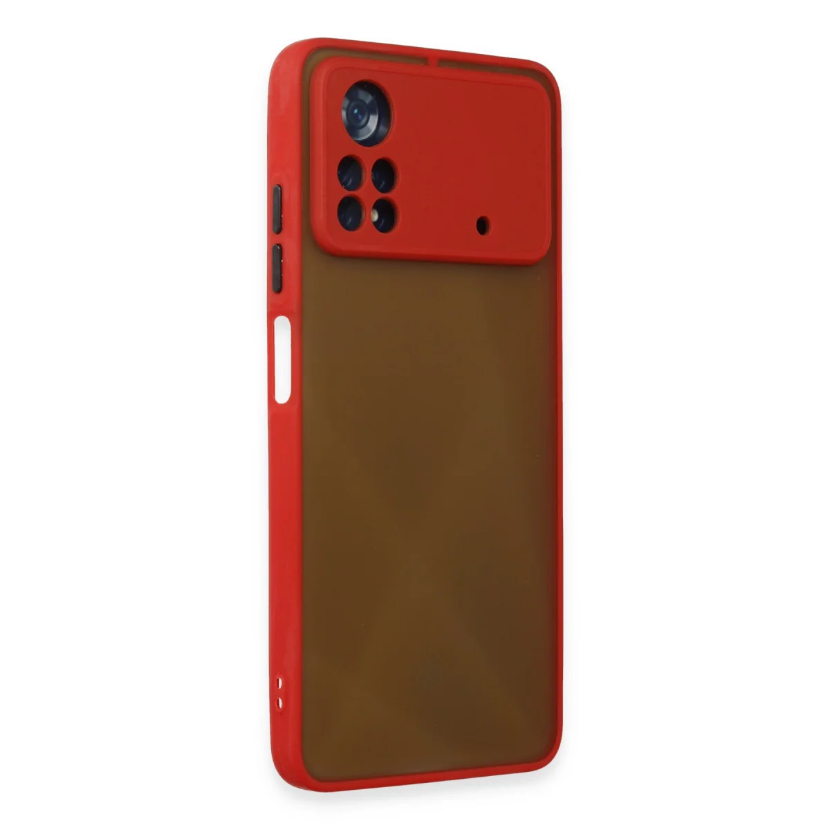 Poco X4 Pro 5G Kılıf Montreal Silikon Kapak - Kırmızı