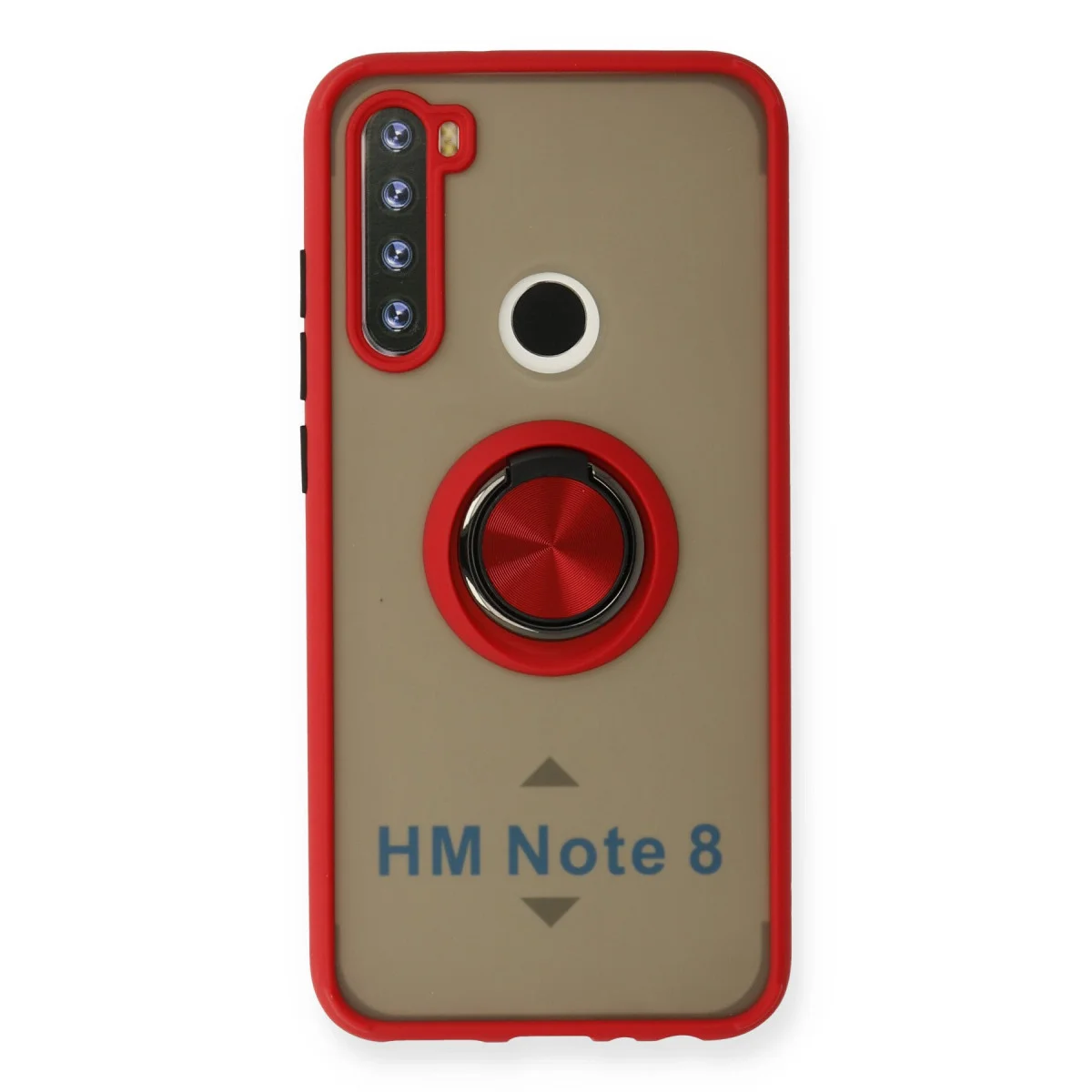 Redmi Note 8 Kılıf Montreal Yüzüklü Silikon Kapak - Kırmızı