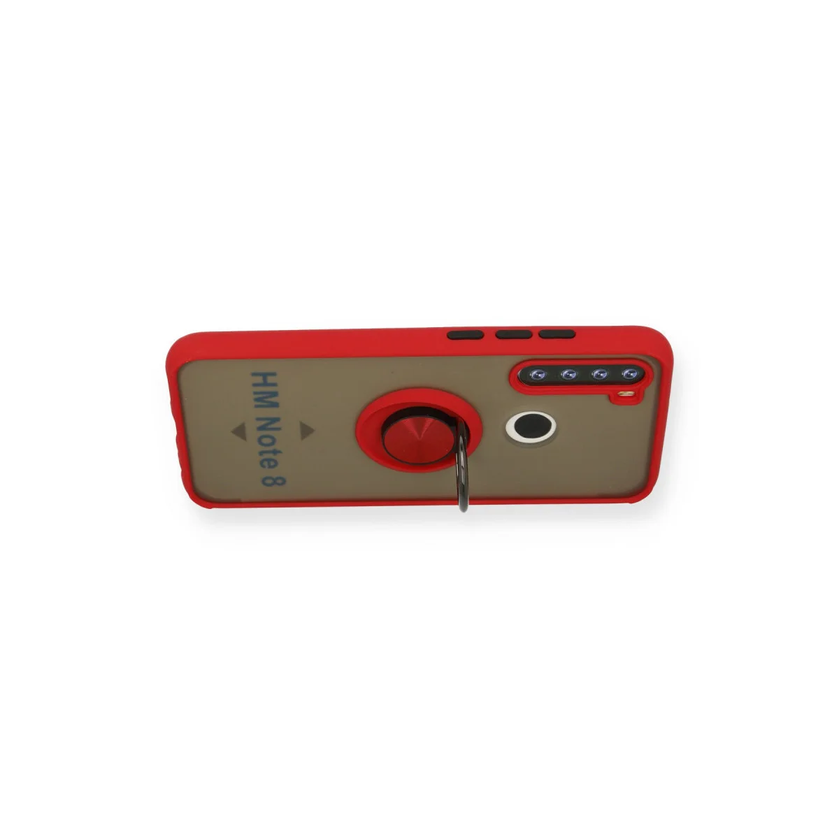 Redmi Note 8 Kılıf Montreal Yüzüklü Silikon Kapak - Kırmızı