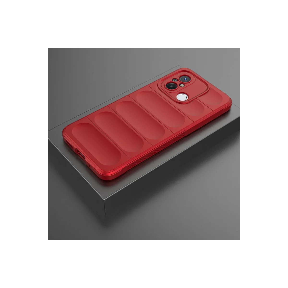 Redmi 12C Kılıf Optimum Silikon - Kırmızı