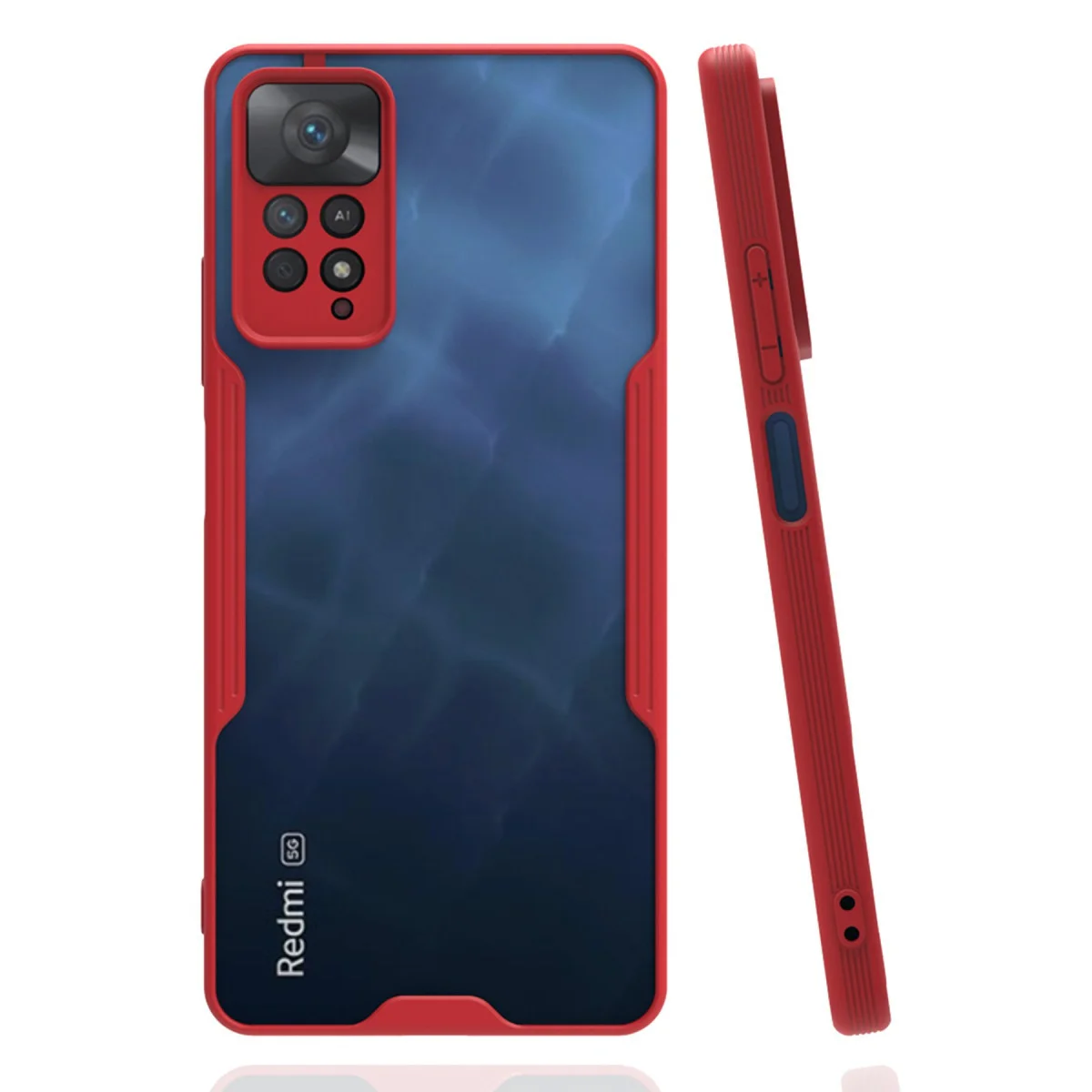 Redmi Note 11 Pro Kılıf Platin Silikon - Kırmızı