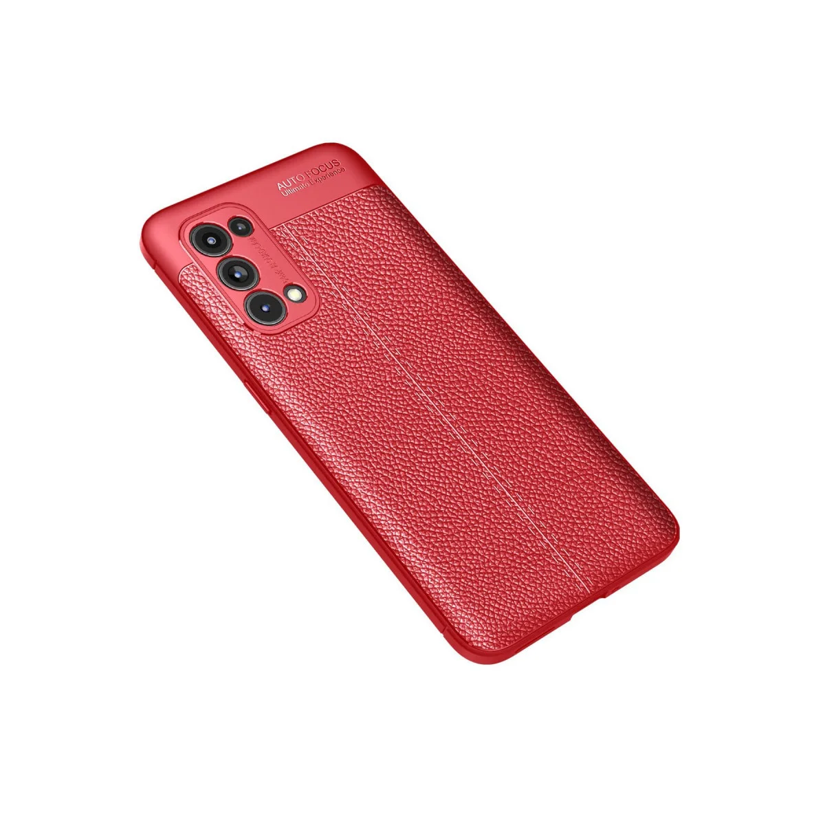 Reno 5 Pro Kılıf Auto Focus Kapak - Kırmızı