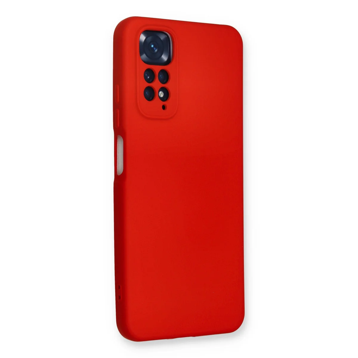 Redmi Note 11 Kılıf Nano içi Kadife Silikon - Kırmızı
